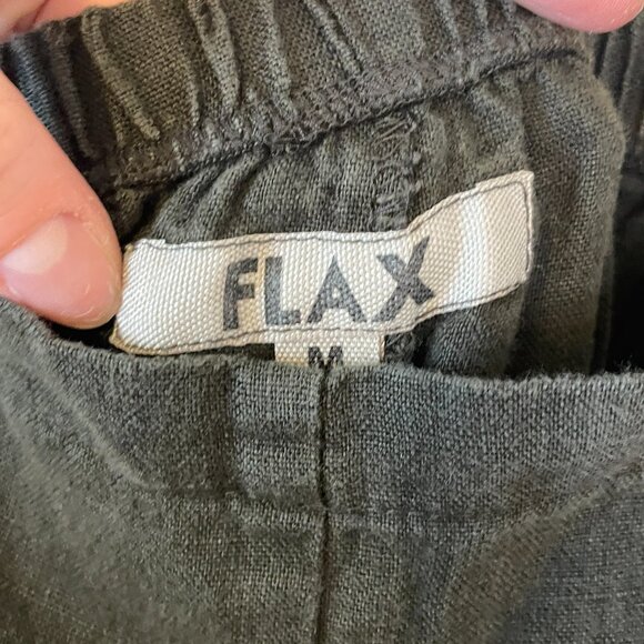 Flax 100% Linen High Rise Pull On Lagenlook Pants M - Picture 3 of 11